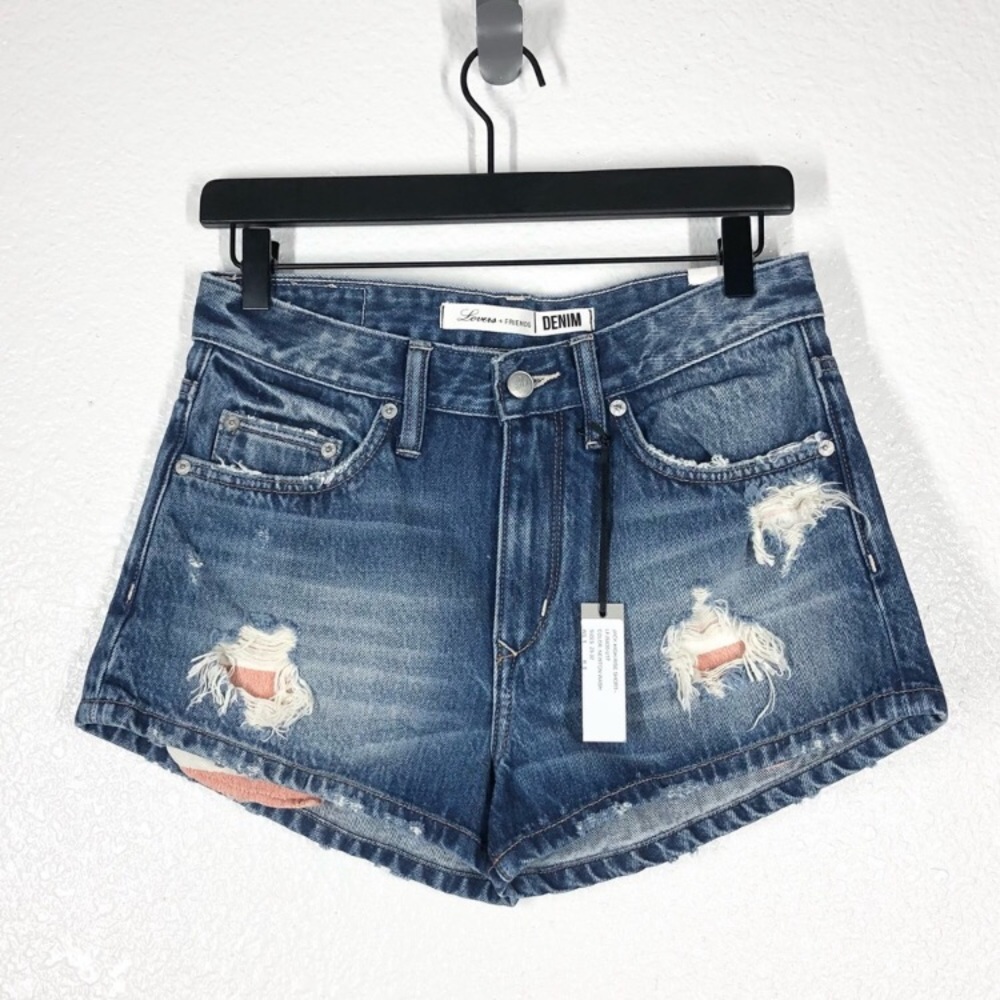 Lovers + Friends Jack High Waisted Denim Shorts